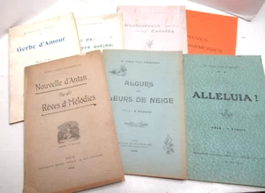 MARIA COURT D'AIGUEBELLE 7 RECUEIL POESIES 1904-17 ENVOI Signé NICE GUERRE Rare - Picture 1 of 14