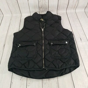 Woolrich Duck Down Puffer Vest Adult Large Black Diamond Stiching - Picture 1 of 9