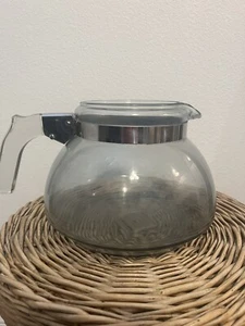 Vintage PYREX 7125B FGlass Coffee Pot Tea Kettle BLUE TINT Pot 2.5Q NO LID - Imagen 1 de 7