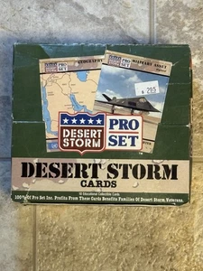 1991 Pro Set Desert Storm Trading Cards Box 36 Pack Box Open Box Sealed Packs - Picture 1 of 3