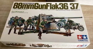 Tamiya 1/35 German 88mm Gun Flak 36/37 1972 kit World War 2 Military - Picture 1 of 9