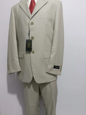 Traje De Colección Giorgio Armani Hombre Dos Piezas Gris Plateado Foto 1 de 4