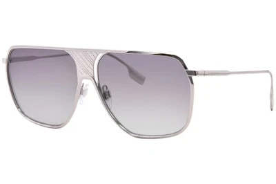 Gafas de sol Burberry Adam BE3120 100511 para hombre plateadas/grises lentes degradadas 62 mm Foto 1 de 4