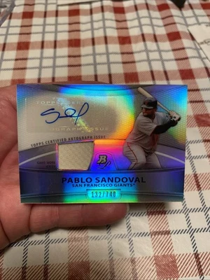 Bowman Platinum Pablo Sandoval 2010 #PARPS refractor de reliquia automática/740 Blazer🔥🔥 Foto 1 de 4