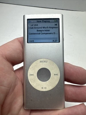 Apple iPod Nano A1199 2nd Generation Silver (2 GB) Tested Comes With Music - Image 1 of 4