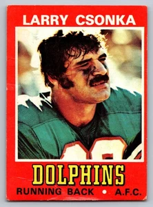 1974 Wonder Bread #5 Larry Csonka Miami Dolphins - Picture 1 of 3