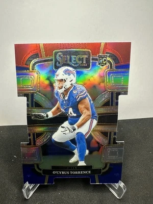 OCyrus Torrence Rookie #12 2023 Panini Select and Red Blue Prizms Die Cuts Bills - Image 1 of 2