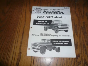 1958 Ford Newsletter Information '59 F-100 thru F-600 Oct Vol 5 No 4T - Vintage - Bild 1 von 4