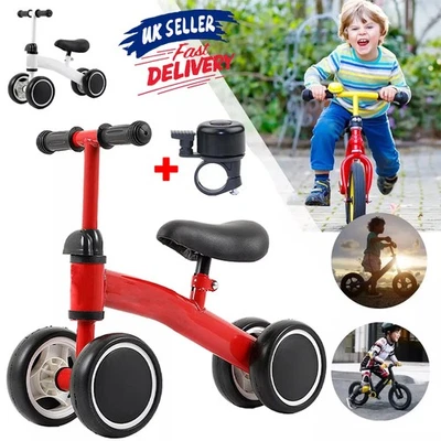 Baby Balance Bike for 1-2 Year Old Kids Toddler Trike Ride On Toy Perfect Gifts - Image 1 of 4