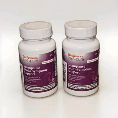 Walgreens Free + Pure Menopausia Soporte Multi-Síntomas• 30 Cápsulas• Paquete de 2 Foto 1 de 4