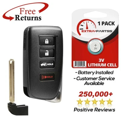 For 2016 2017 2018 2019 2020 Lexus NX300 NX300H Keyless Entry Smart Key Fob AG Foto 1 de 4