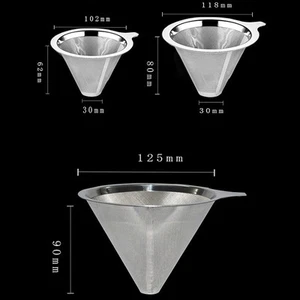 1tlg Edelstahl Kaffeefilter Filter Metallsieb Kaffee Dauerfilter Permanentfilter - Bild 1 von 36