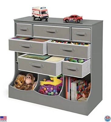 Storage Station with 8 Baskets & 3 Bins - Versatile Organizer for Toys & Crafts - Image 1 of 4