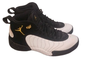 Size 13 Mens - Jordan Jumpman Pro Taxi Black/White/Metallic Gold Basketball Shoe - Picture 1 of 8