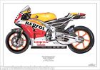Mark Marquez 2014 ltd.ed. art print/250 Repsol Honda RC214V