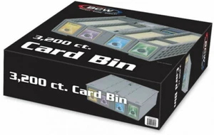 BCW 3200ct Trading Card Storage Bin Box 3200 Count Gray Plastic 1-CBB-3200-GRY - Picture 1 of 10