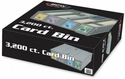 BCW 3200ct Trading Card Storage Bin Box 3200 Count Gray Plastic 1-CBB-3200-GRY - Image 1 of 4