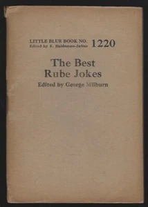 Best Rube Jokes George Milburn Little Blue Book 1220 Haldeman Julius - Imagen 1 de 1