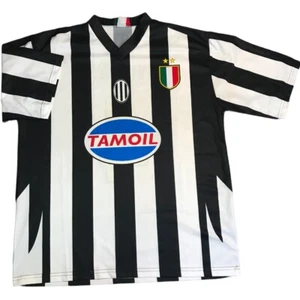 Vtg Inter Juventus Patrick Vieira Jersey Stripe Kit Shirt Mens XL Made In Italy - Picture 1 of 10