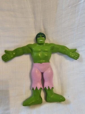 Figura Flexible Vintage Marvel Superhéroe El Increíble Hulk Just Toys 1989 Foto 1 de 4
