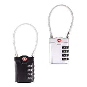 2 Pcs Luggage Lock Padlock Combination Airplane Travel Essentials - Afbeelding 1 van 12