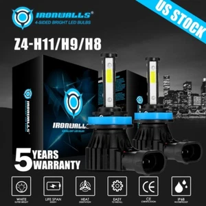 Bombilla antiniebla LED H11 H16 4 lados 6000K blanca para Toyota Tundra Tacoma 2014-2023 - Imagen 1 de 12