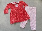 new potatoes Teddy Bear toddler two piece set Dress and leggings size 2t