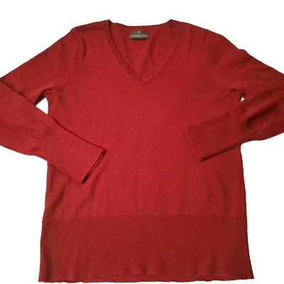 Suéter Fenn Wright Manson Mujer Grande Lana Merino Quemado Naranja Dorado Botón Foto 1 de 4