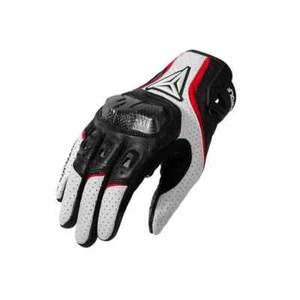 Motorcycle Gloves Breathable Leather Touchscreen Full Finger Gloves Carbon Fiber - Picture 1 of 22