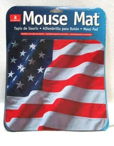 Patriotic Mousepad American Flag Mouse Mat HandStands USA Vintage New - Picture 1 of 11