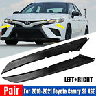 Set For Toyota Camry SE XSE 2018-2021 Front Grille Headlight Filler Molding Trim Toyota Camry