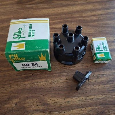 Juego de tapa y rotor de distribuidor Filko CH6 para Chrysler 6 cilindros CH-54 y CH-57 Foto 1 de 4