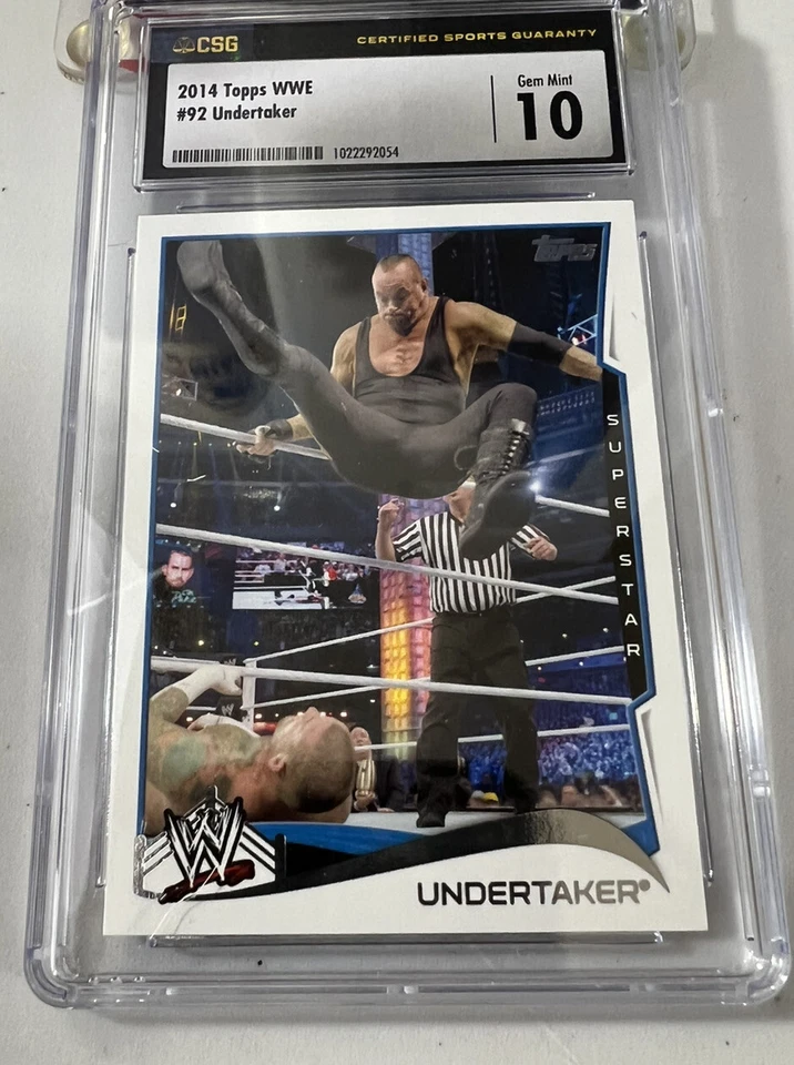 undertaker 2014 topps wwe superstar #92 csg 10 - Image 1 of 4