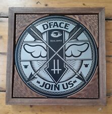 D*FACE Double Crossers OG  HPM Metal Wood Signed print + Shepard Fairey sticker