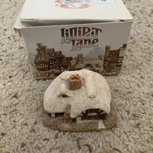 LilliPut Lane "April Cottage " Miniature Masterpiece Handmade In UK In Box - Picture 1 of 6