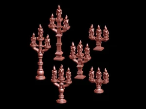Brocas base candelabro resina escala 1:56 6x 28 mm/ - Imagen 1 de 3
