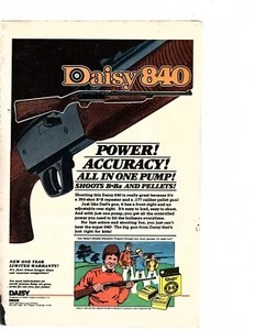 1980's comic book PRINT AD, daisy 840 action power  bb pellet gun  jaycees  - Picture 1 of 1