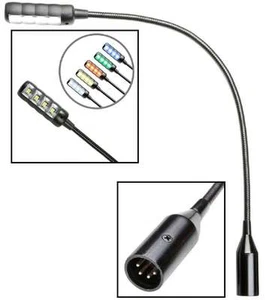 ADAM HALL SLED1 ULTRA XLR 4C - LED Schwanenhalslampe mit Farbwahl Mischpultlampe - Picture 1 of 8