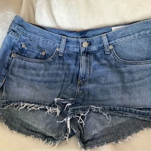 Rag & Bone Tully Cut Off denim Shorts NEW 29 side slit frayed hem - Picture 1 of 8