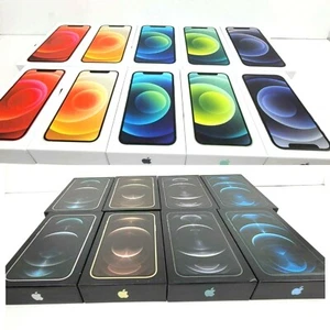 iPhone 12 Pro Max 12 Mini Empty Retail Box with Cable & Manual Logo Sticker New - Picture 1 of 9