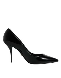 Dolce&Gabbana Women Black Pumps 100% Calf Leather Solid High Heel Shoes EUR 37.5 - Picture 1 of 8