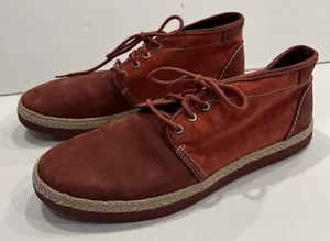 Sehr guter Zustand UGG Australia Cantrell Schuh Chukka Espadrille rot Harissa Leder US 11,5 - Bild 1 von 12