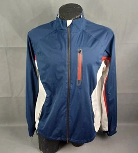 Walter Hagen HYDRO-PROOF Mens Windbreaker Golf Rain Jacket Large Full Zip Nylon - Picture 1 of 13