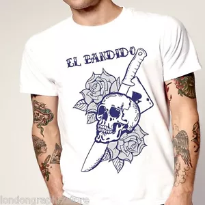 tatuaggio, t-shirt, anarchia, aquila, bandido, hip hop, festa, teschio, nuovo, tequila - Foto 1 di 2