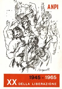 TESSERA ANPI Anno 1965 (Bollini) - Associazione Nazionale Partigiani d'Italia - Picture 1 of 4