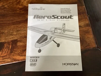 HobbyZone AeroScout RTF RC Airplane - MANUAL ONLY - Image 1 of 4