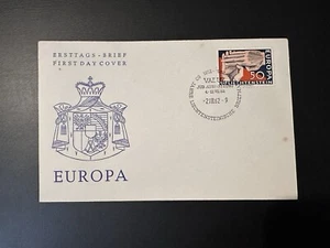 LIECHTENSTEIN 1962 EUROPA Stamp FDC - Picture 1 of 2