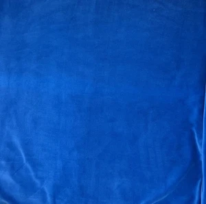 Vtg Cotton Velvet Upholstery Or Coat Fabric Heavy 56”x 2.75Yds Blue Read! - Picture 1 of 3