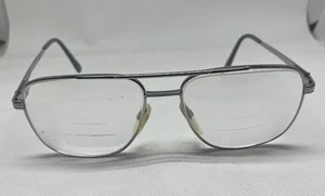 Seiko T301 Pure Titanium Aviator Style Silver Eyeglasses 56/16/140 - Afbeelding 1 van 9