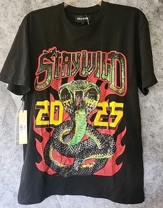REASON Brand Herren T-Shirt STAY WILD World Tour 2025 WATCH FOR SNAKES schwarz Gr. L - Bild 1 von 11